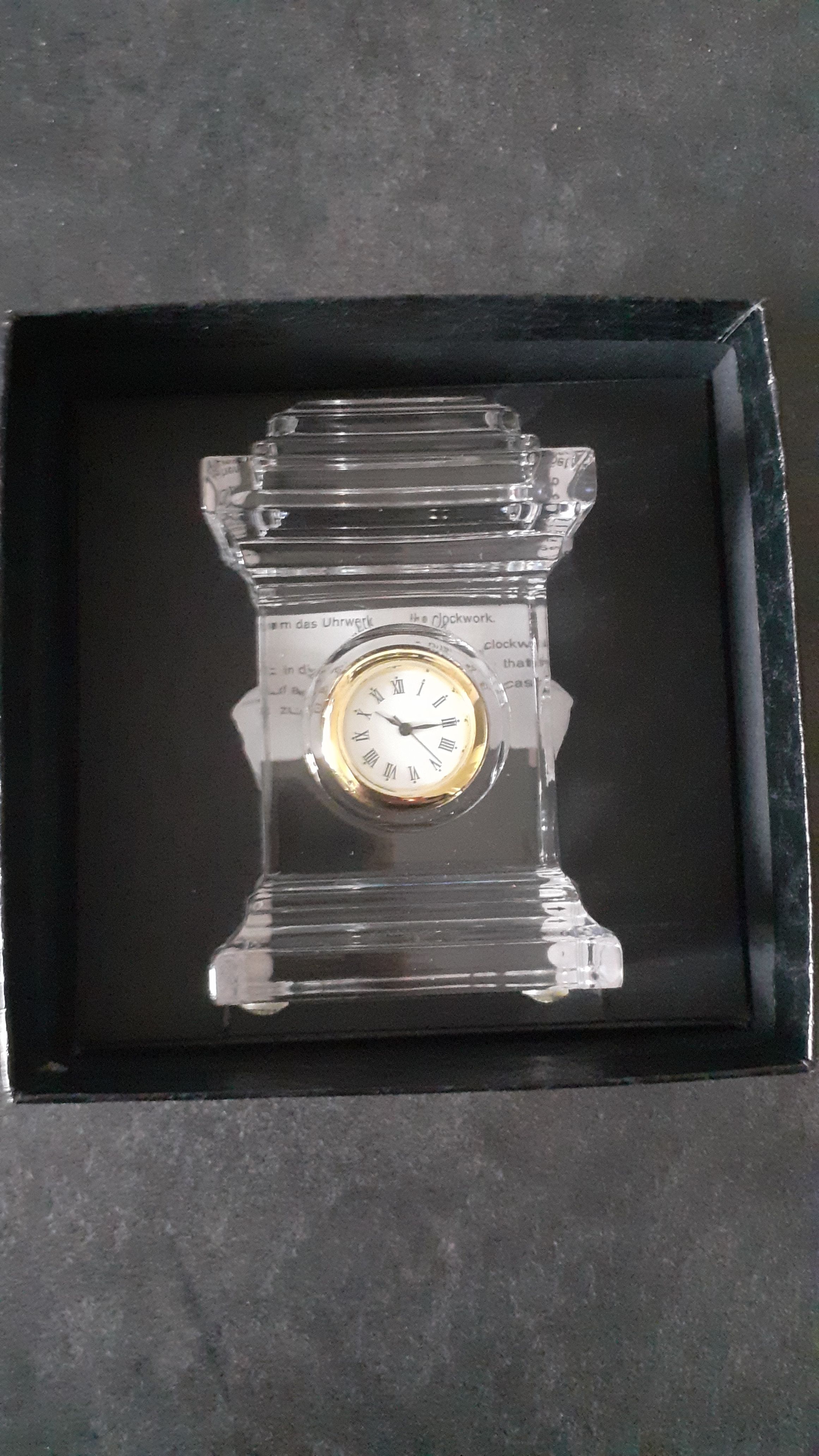 Transparent Table Clock for Versace Main