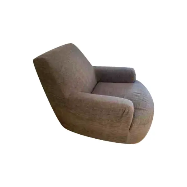 Armchair covered in fabric (gray), Poliform image