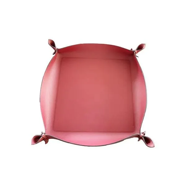 Large tray in Cartier red leather, Poltrona Frau image