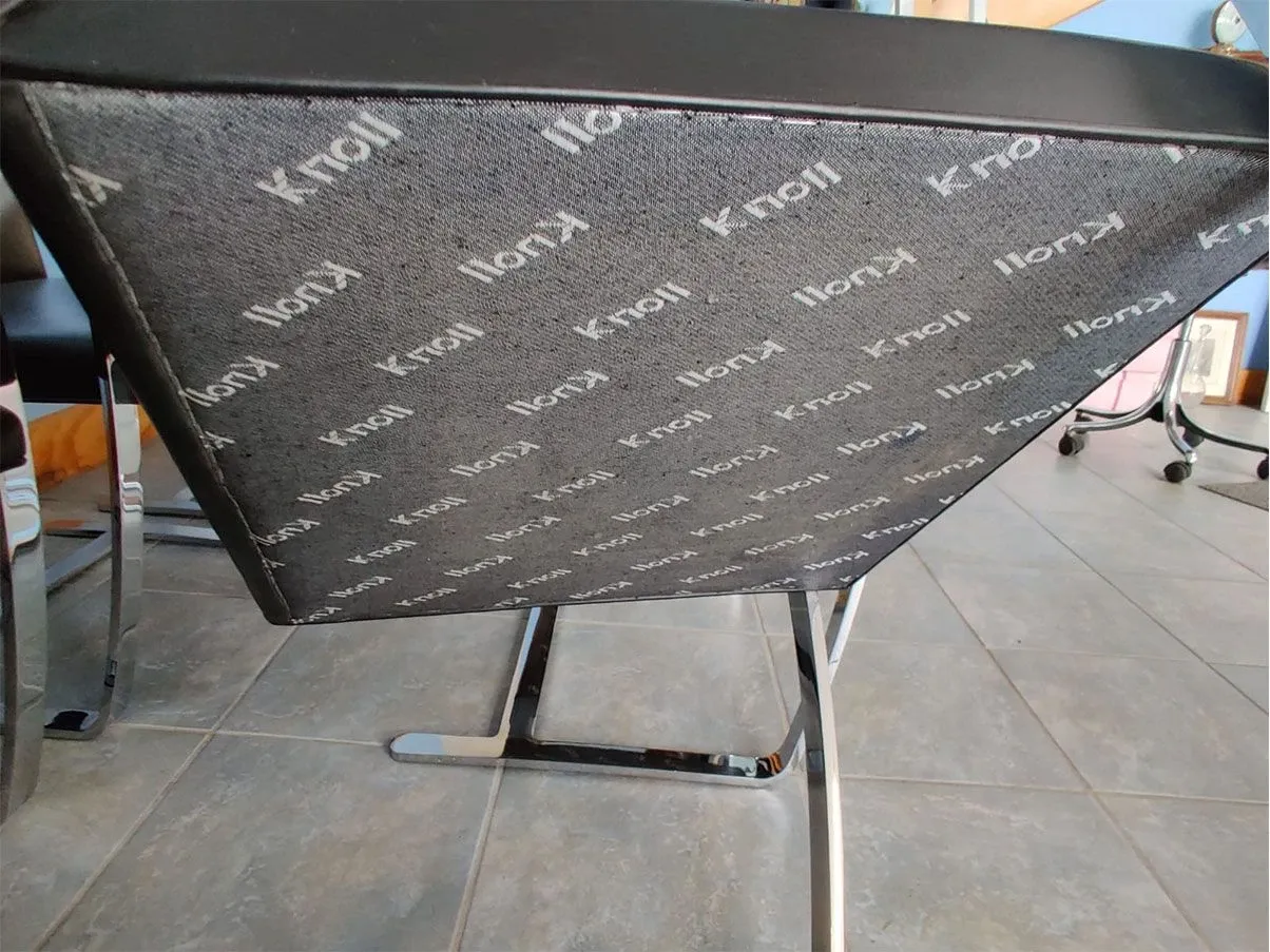 6er-Set Brno Stühle von Mies van der Rohe aus schwarzem Leder