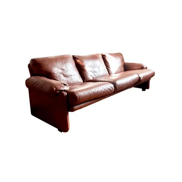 Coronado vintage 3-seater sofa leather (brown), B&B Italia image