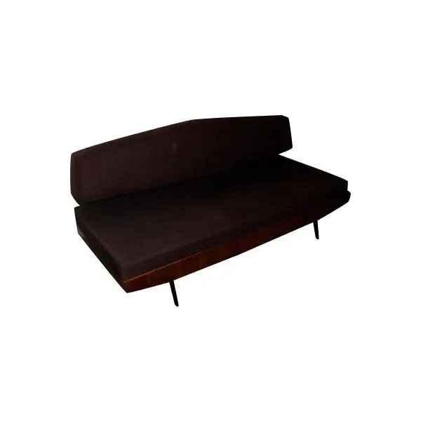 Divano letto vintage marrone (anni'60), image