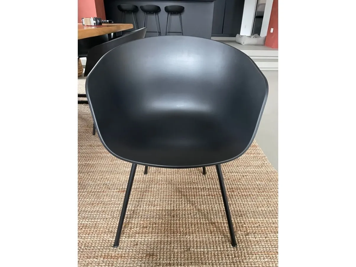 Set 4 sedie About A Chair nere, HAY 2