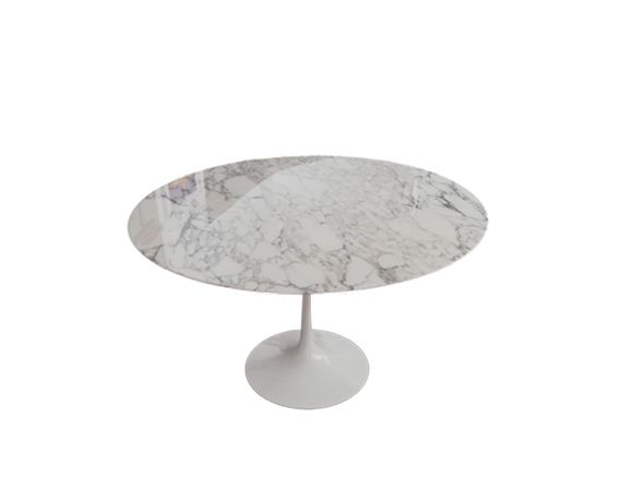 Round table Tulip Eero Saarinen (white marble), Knoll image