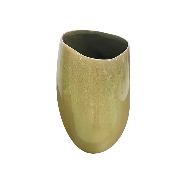 Elegant olive tree vase in ceramic (green), Natuzzi image