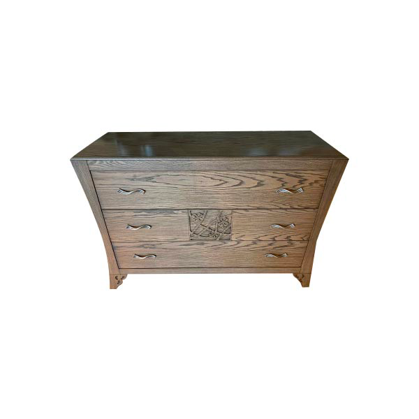 Chest of drawers with 3 drawers in ash wood, Betamobili image