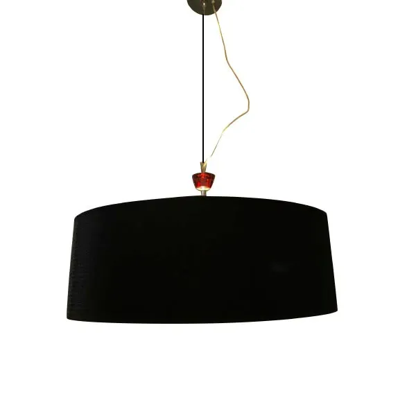 Ideas suspension lamp in fabric (brown), Fendi image