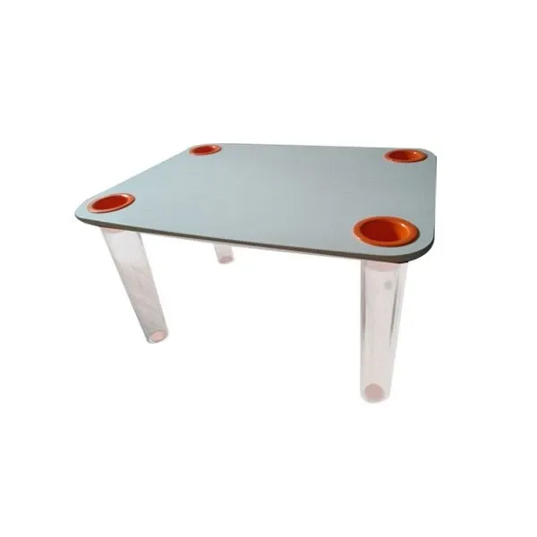 Little Flare children's table with wooden top (white), Magis 2