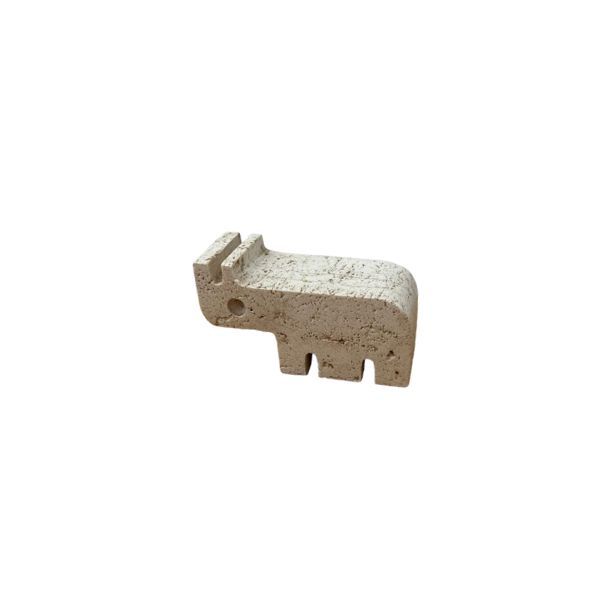 Travertine sculpture by Enzo Mari (70s), Fratelli Mannelli image