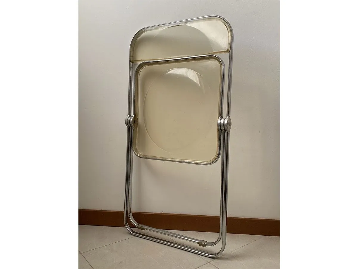 Iconica sedia pieghevole Plia plexiglass, Anonima Castelli 5