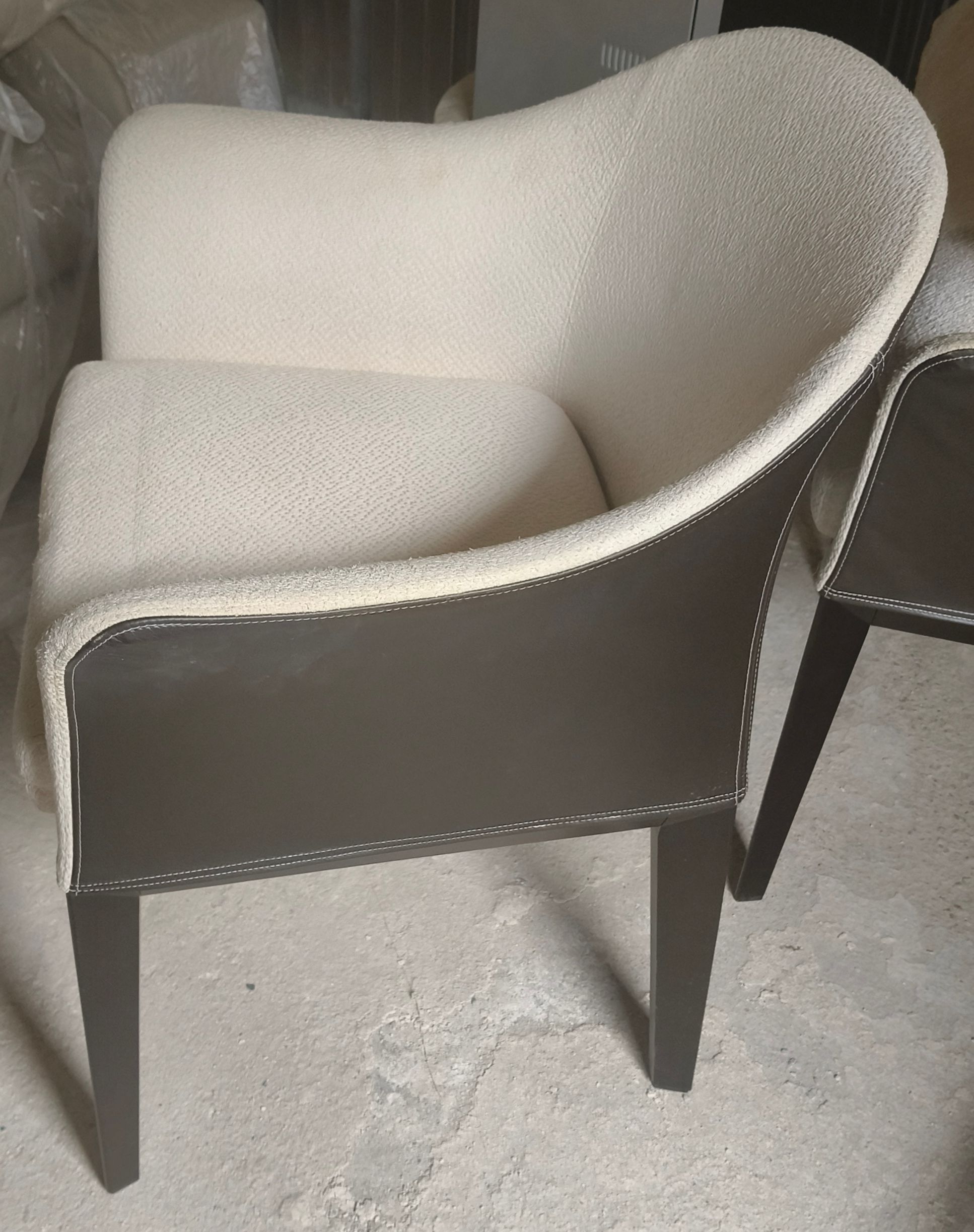 Set di 4 poltroncine Normal in pelle di Massimo Scolari Side