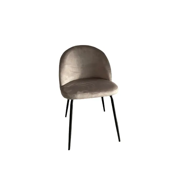 Dove gray velvet chair, Ls Factory image