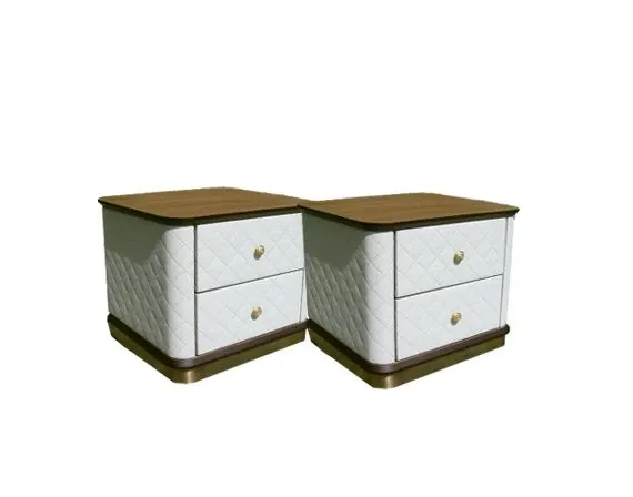 Set 2 bedside tables, Teknodesign image