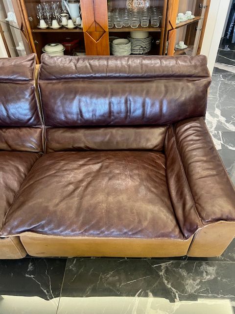 Set di 4 divani 4 posti vintage Linea Safari 2 Redwall di Carlo Bartoli 11