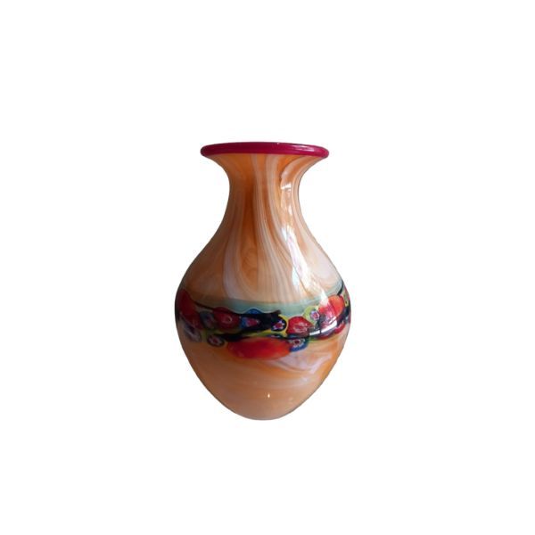 Multicolored Murano glass paste vase (80s), image