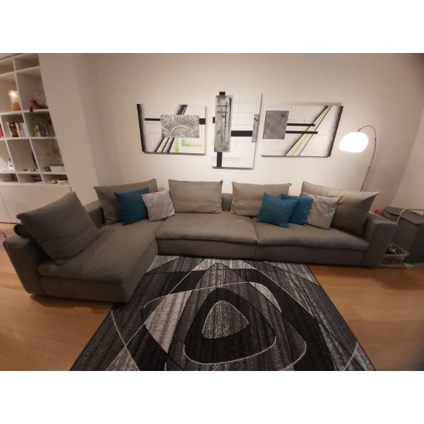 Kubic Soft corner sofa upholstered in fabric (grey), Desirée image