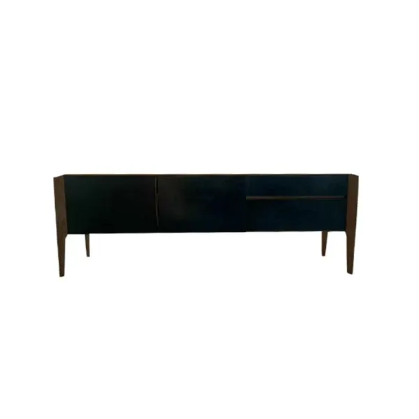 Glory sideboard in oak wood and leather (brown), Arketipo image