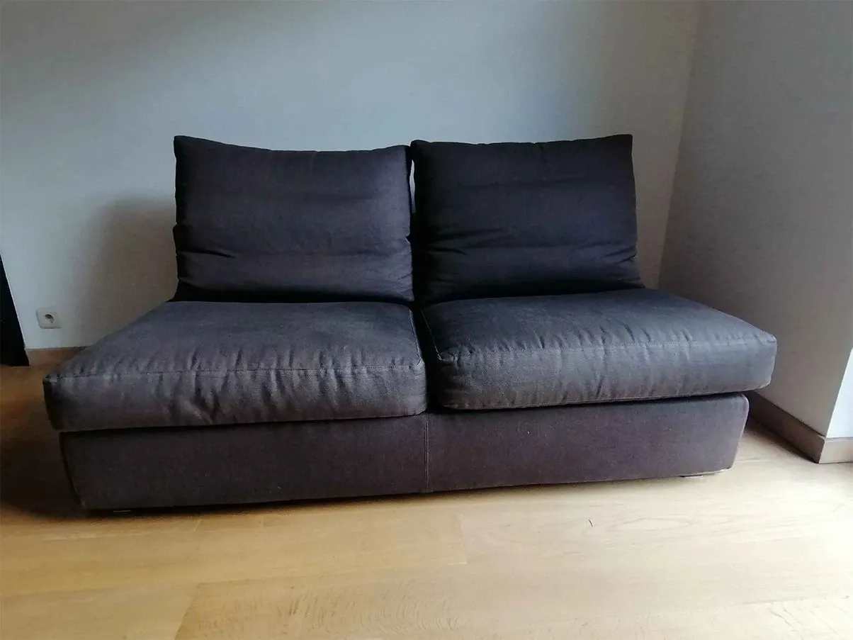 Groundpiece 2 seater sofa in fabric, Flexform 2