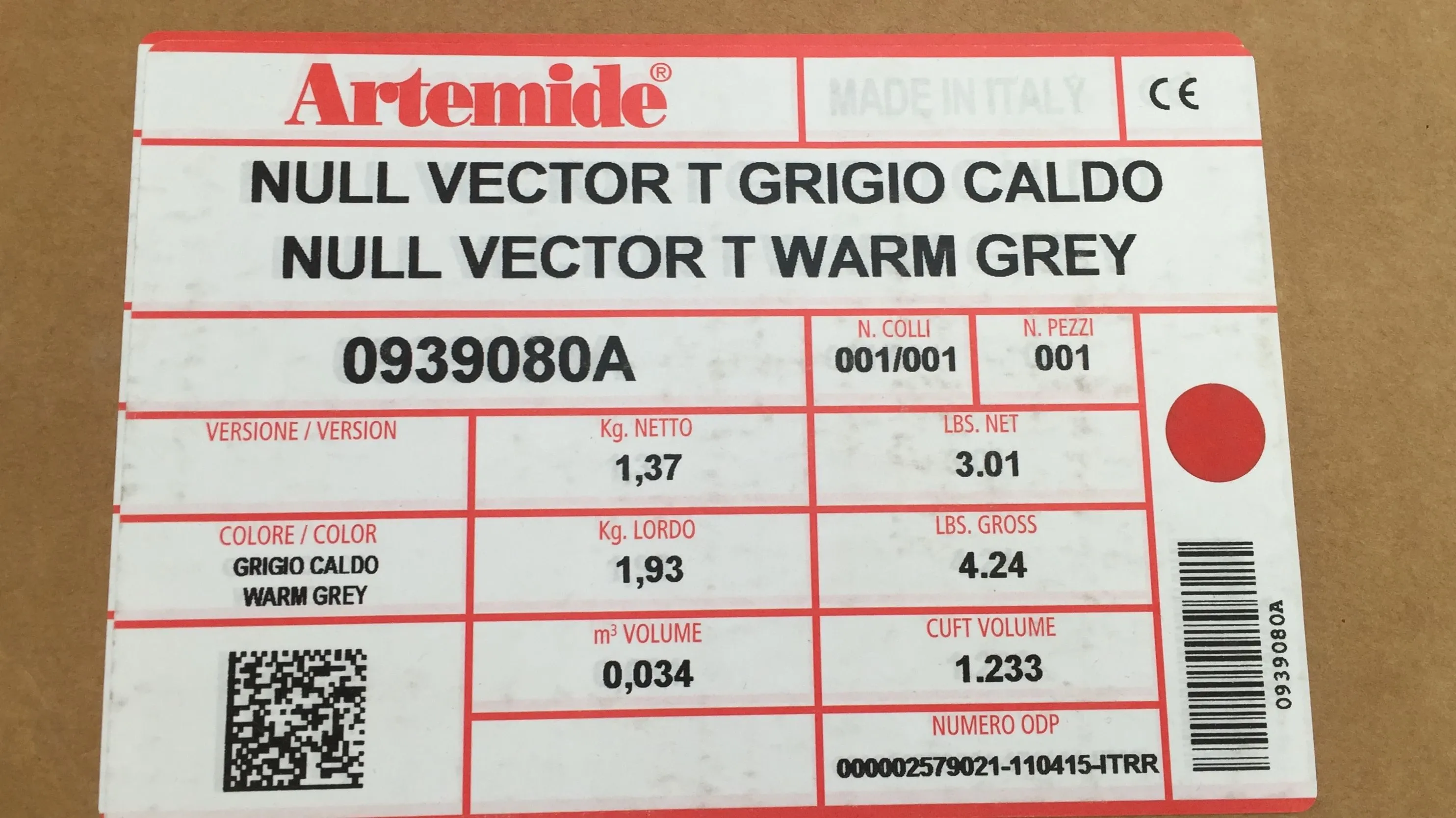 Null Vector, Artemide 