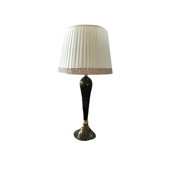 Lampada da tavolo in vetro di Murano (nero), IPM light image