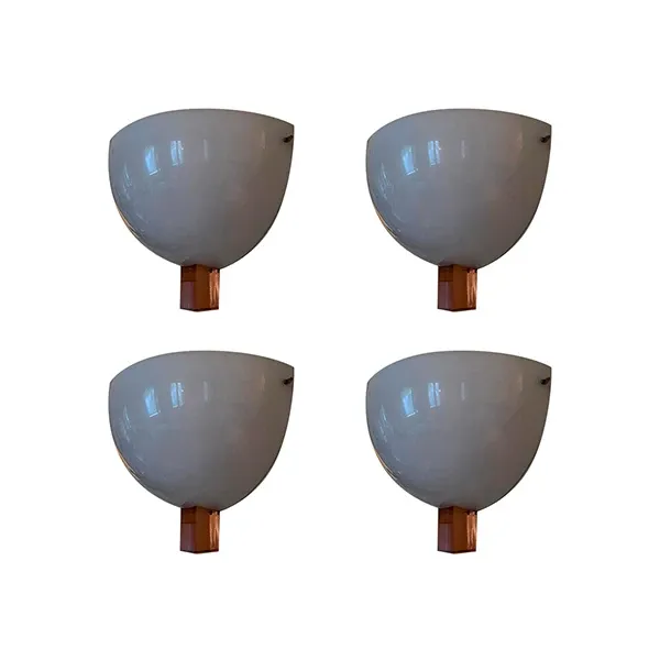 Set of 4 Victoria glass wall lights, Venini 