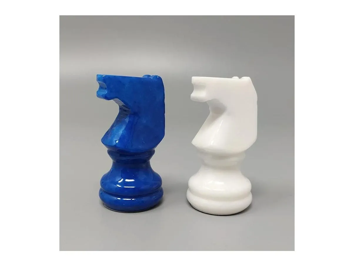 Scacchiera vintage blu e bianco (anni'70) 7