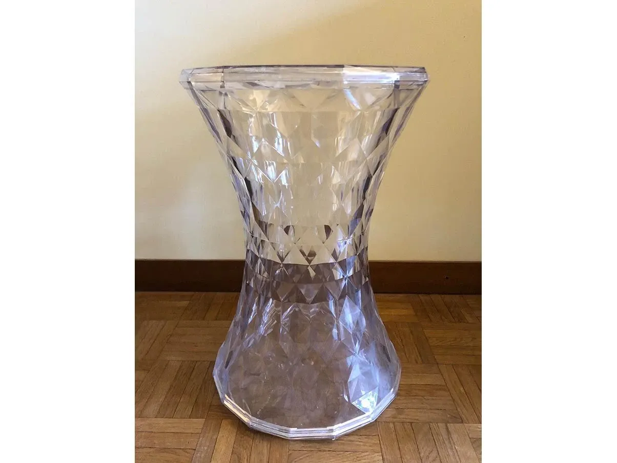 Sgabello Stone in materiale plastico (trasparente) 