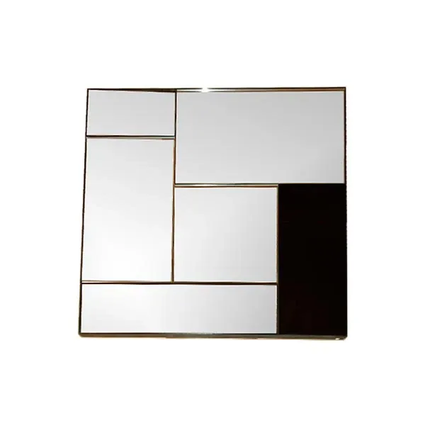 Square mirror M with wooden frame, Ethnicraft image