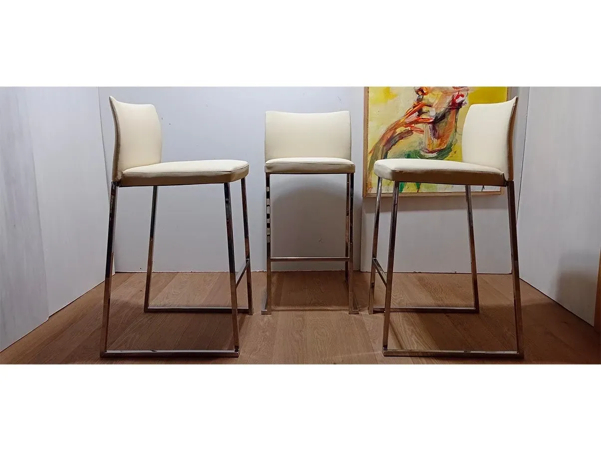 Set 3 Sgabelli modello 912 di Martin Ballendat in acciaio, Tonon 5