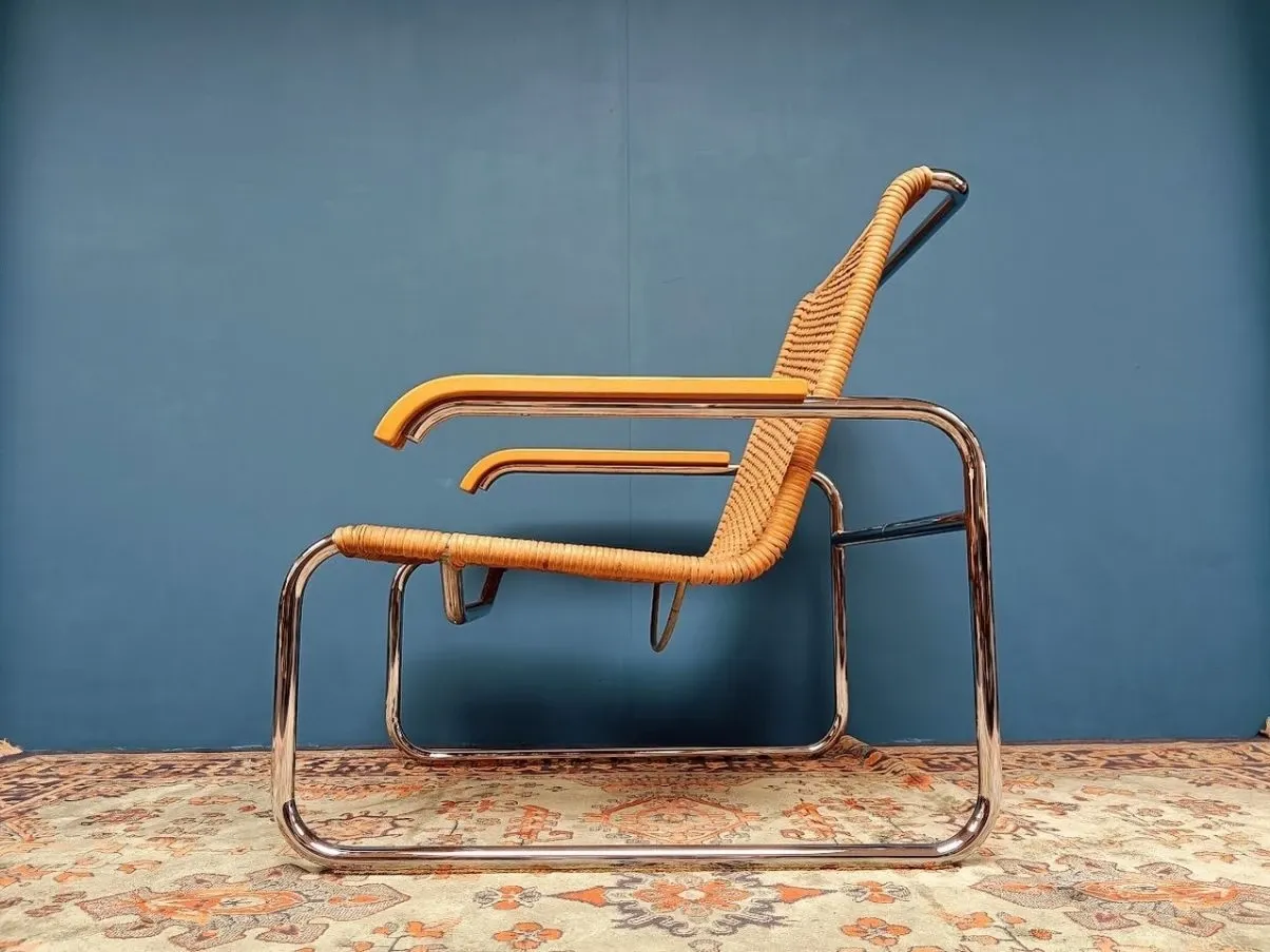 Vintage S35 armchair by Marcel Breuer (1970s), Thonet 6
