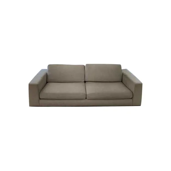 Hamilton modern 3 seater sofa in fabric, Minotti 