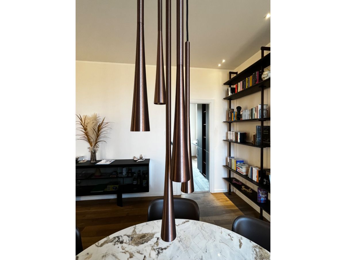 Suspension Light Point Drop or rose Front