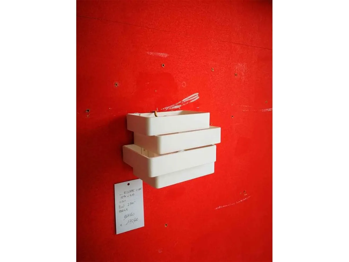 Lampada da parete Escape Cube in metallo (bianco), Karboxx 1