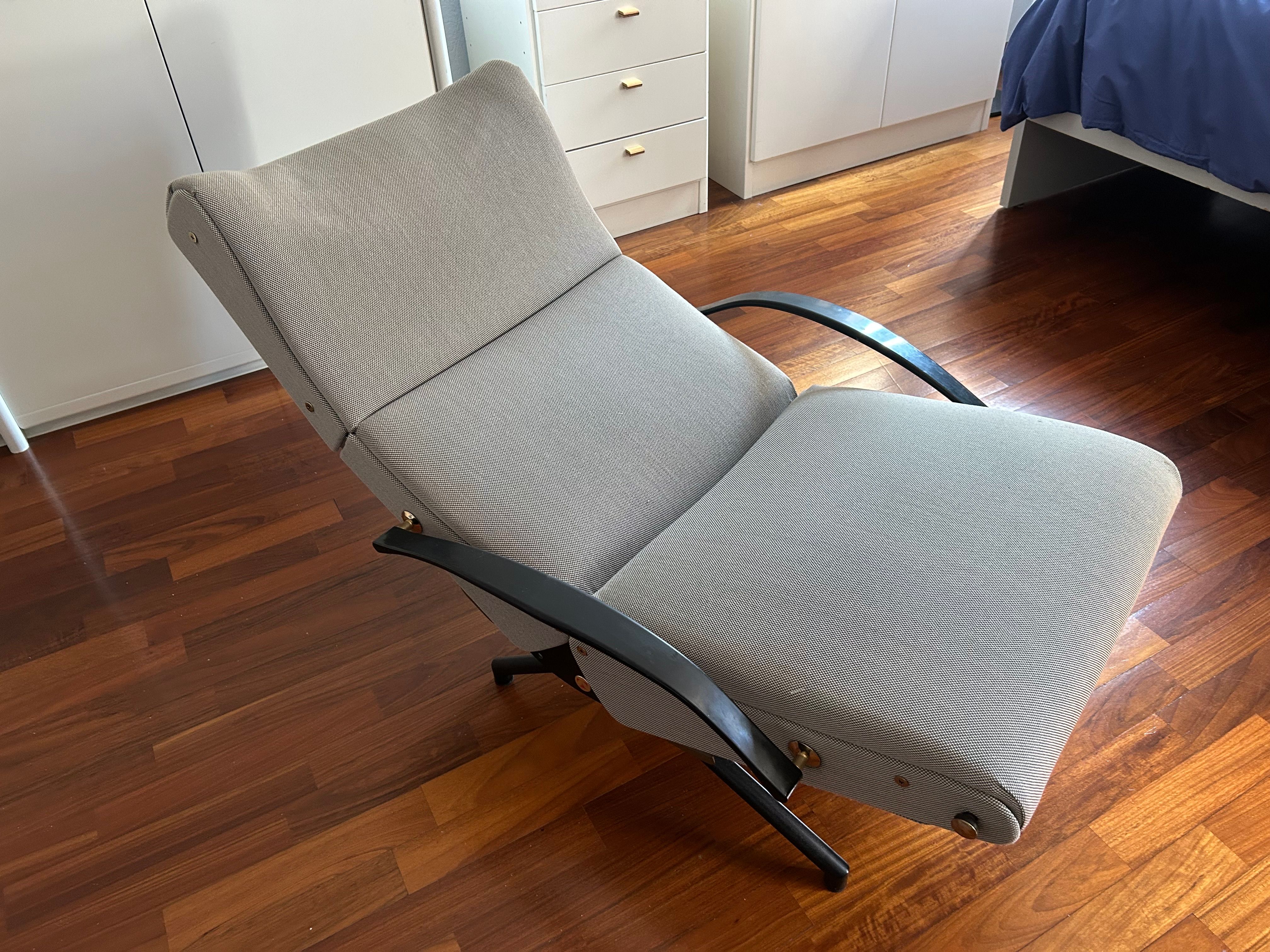 Osvaldo Borsani P40 Adjustable Lounge Chair / Recliner Front