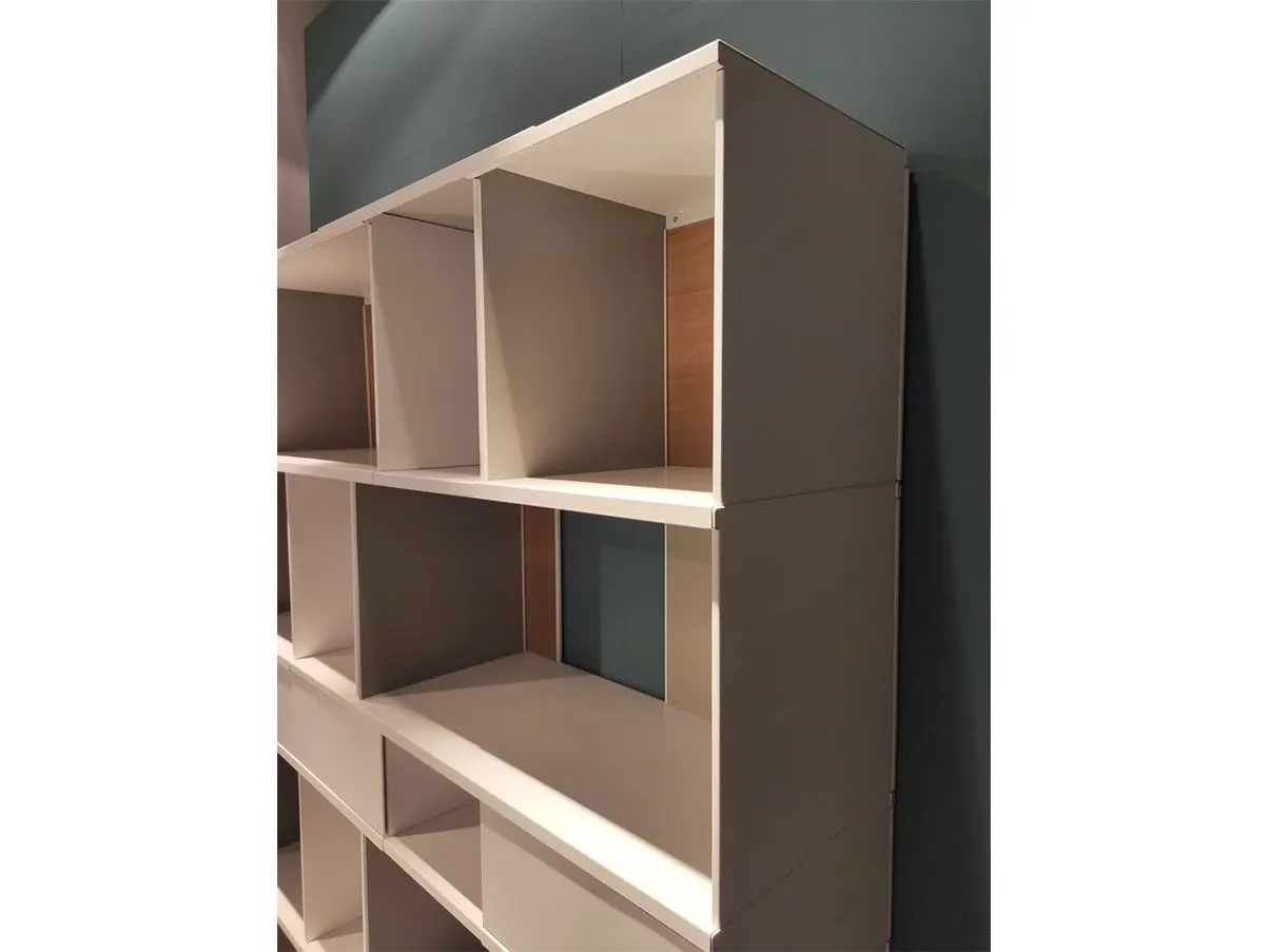 From>To bookcase wood and steel compartments, Extendo 