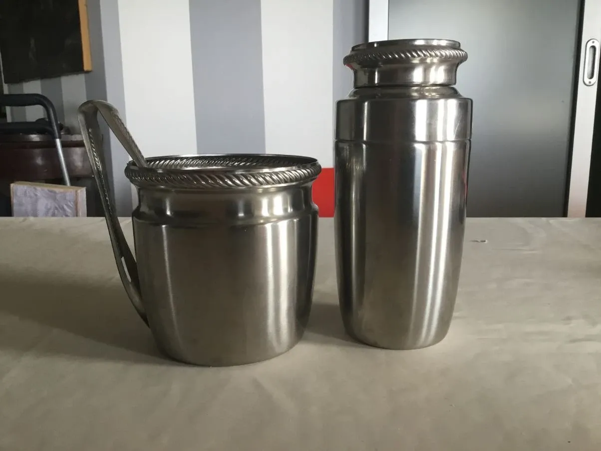 Secchiello ghiaccio e shaker vintage (anni'40), 5