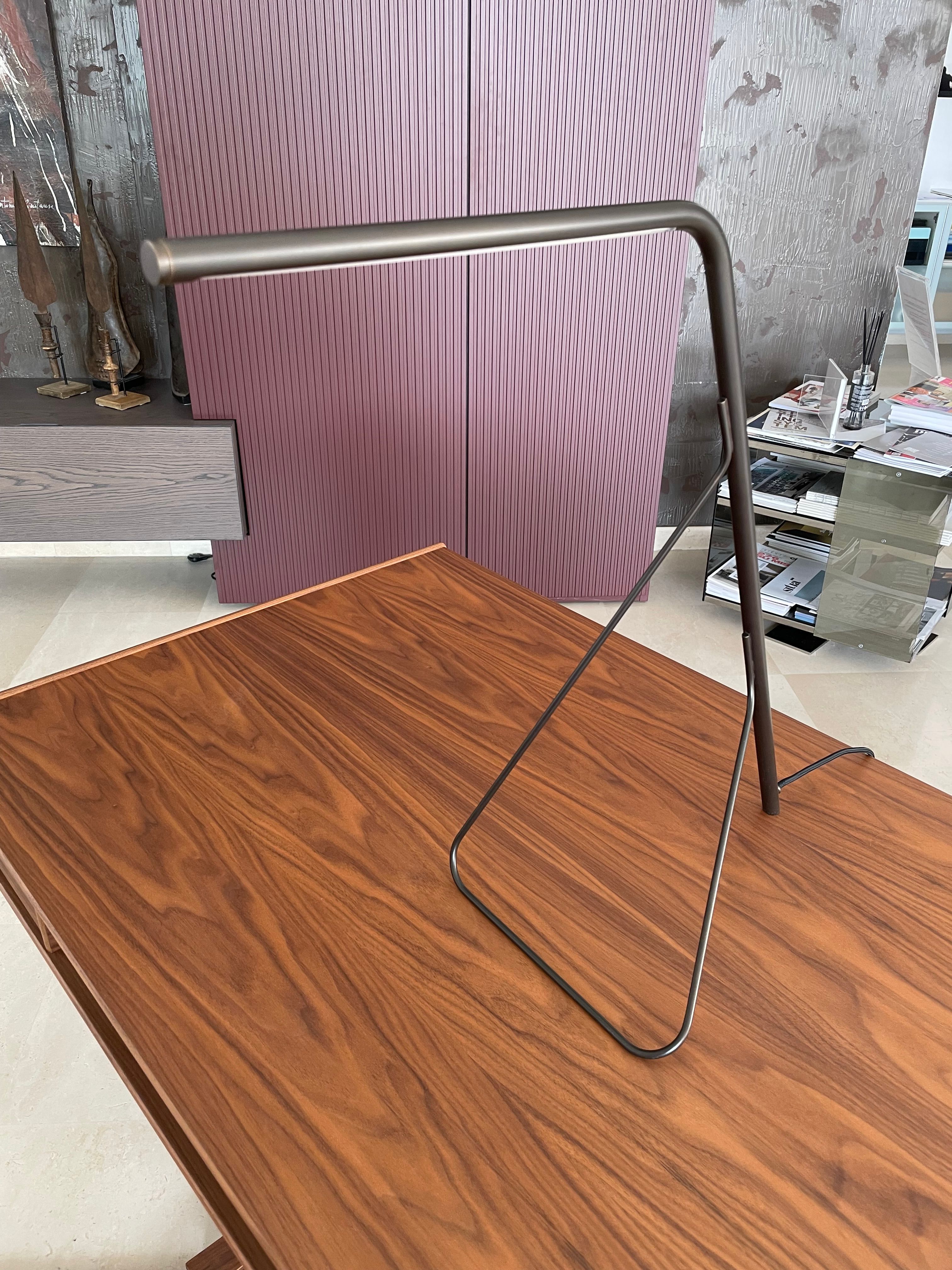 Lia Brushed Brass Desk Lamp by Todd Bracher Main