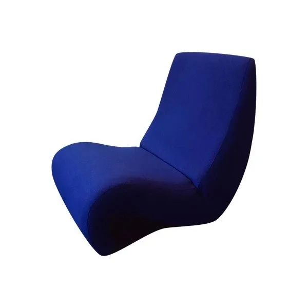 Omoebe armchair in blue fabric, Vitra image