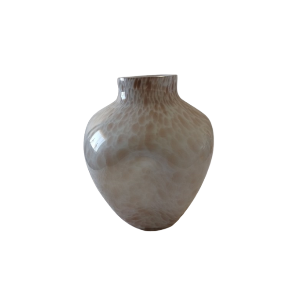 Crumple vase in colored blown glass (60s/70s), image