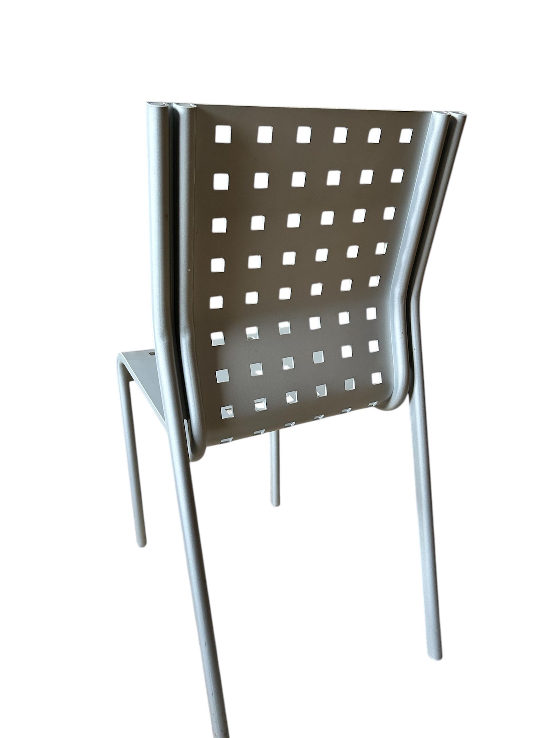 Mirandolina chair in satin grey by Pietro Arosio, Zanotta  Main