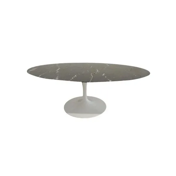 Tulip oval coffee table with Marquinia marble top, Knoll image