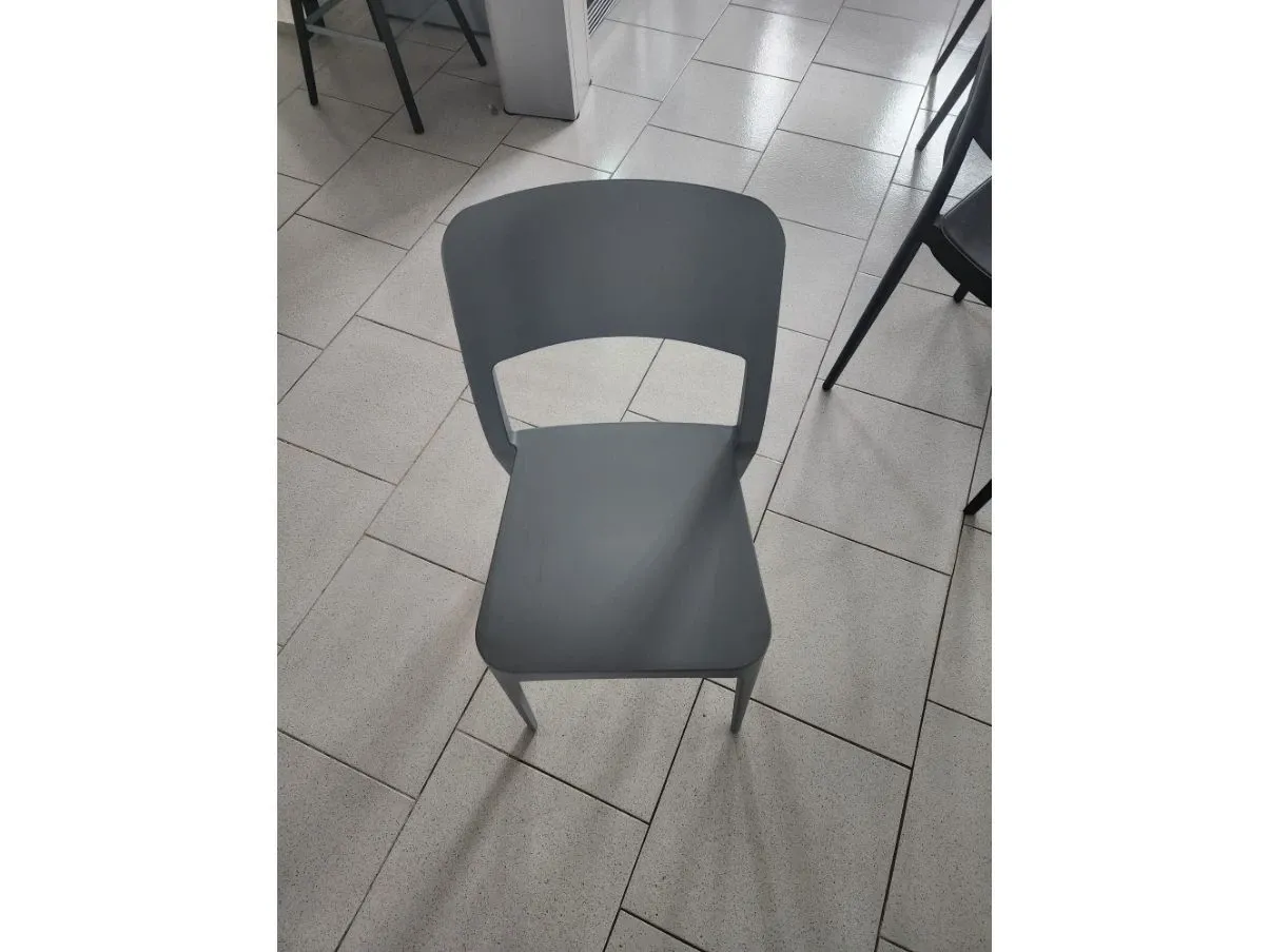 Set 4 sedie impilabili grigio, MD Work 1