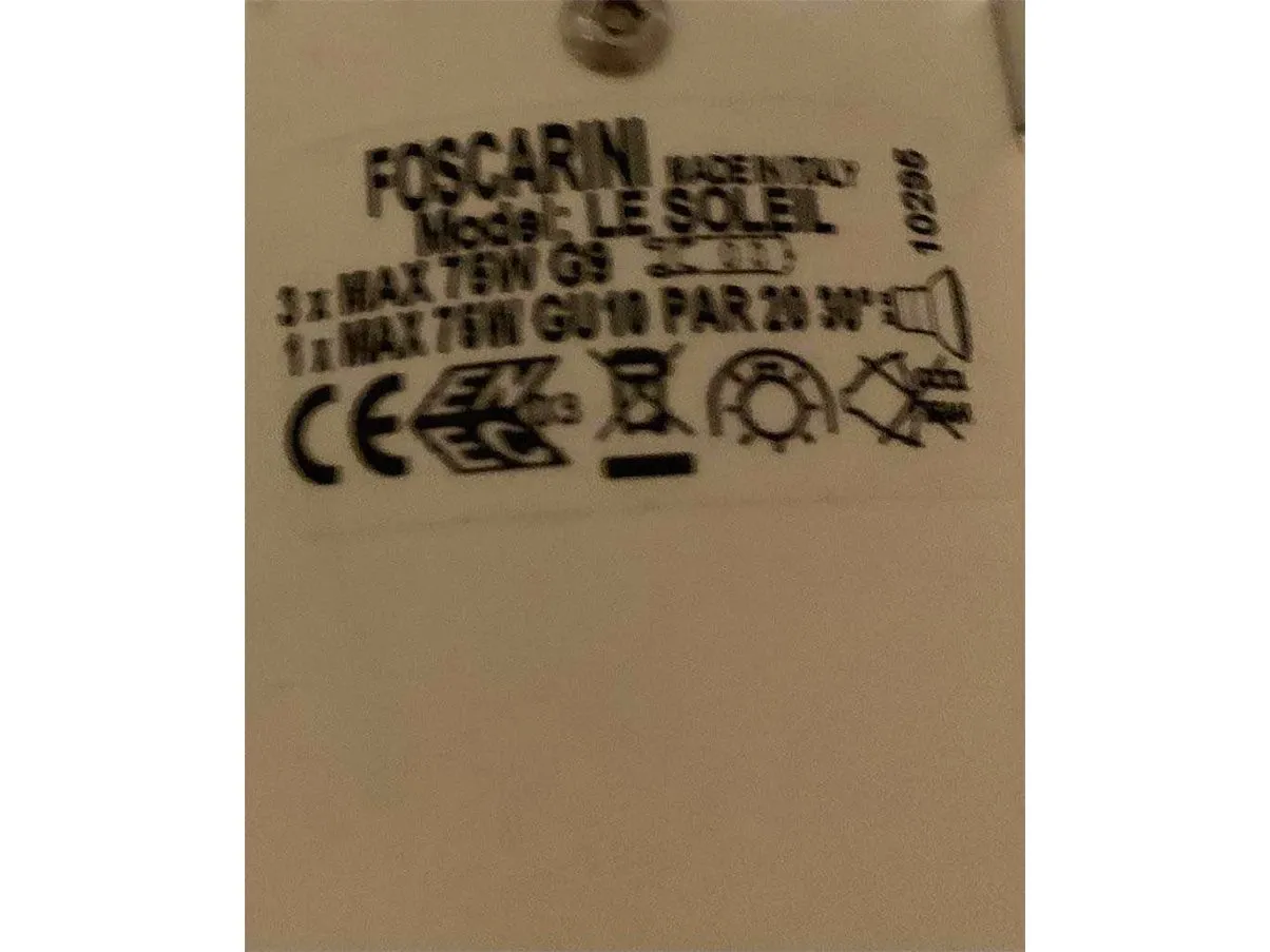 Le Soleil suspension lamp (white), Foscarini 3