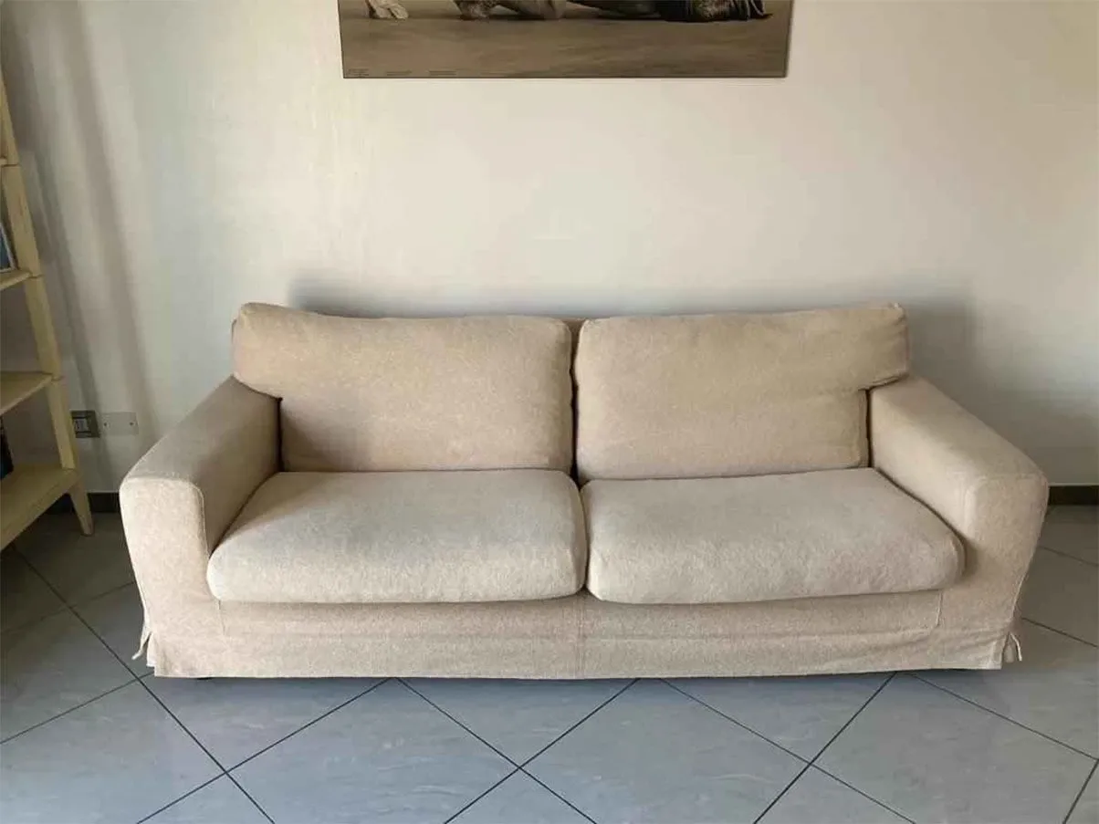 Divano 3 posti in tessuto sfoderabile (beige), Moroso 5