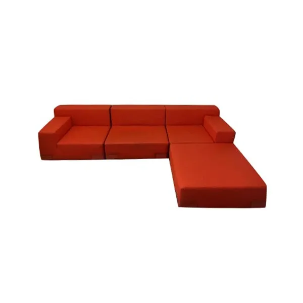 3 seater sofa with pouf Plastics Tech Fabrics, Kartell image