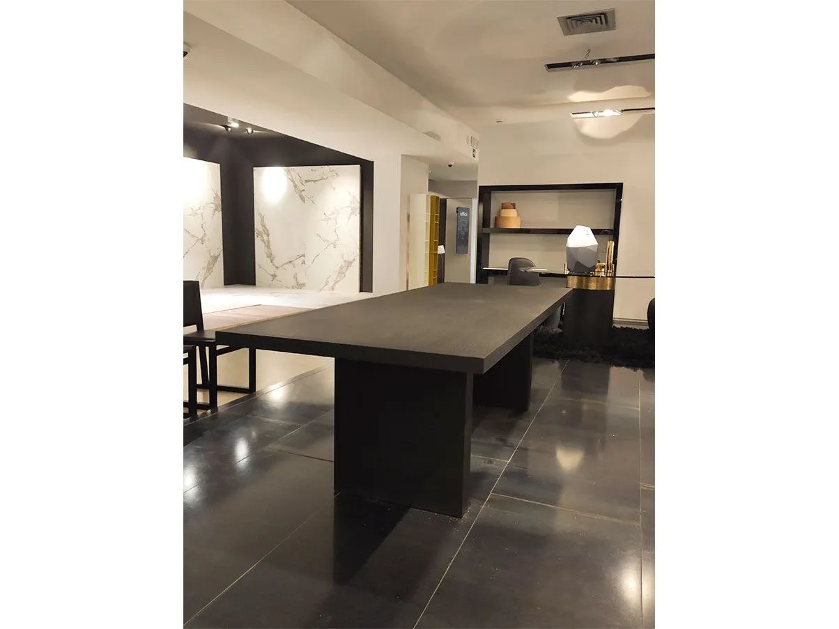 Tavolo rettangolare Simposio in legno rovere (nero), Maxalto 7