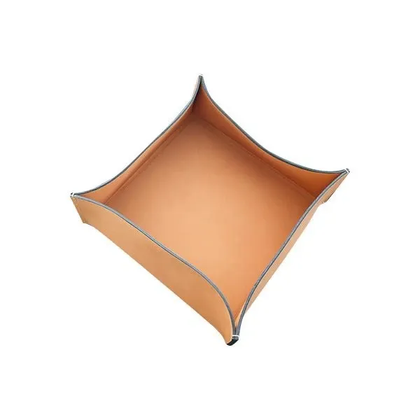 Tray type 4 large in natural leather, Poltrona Frau 