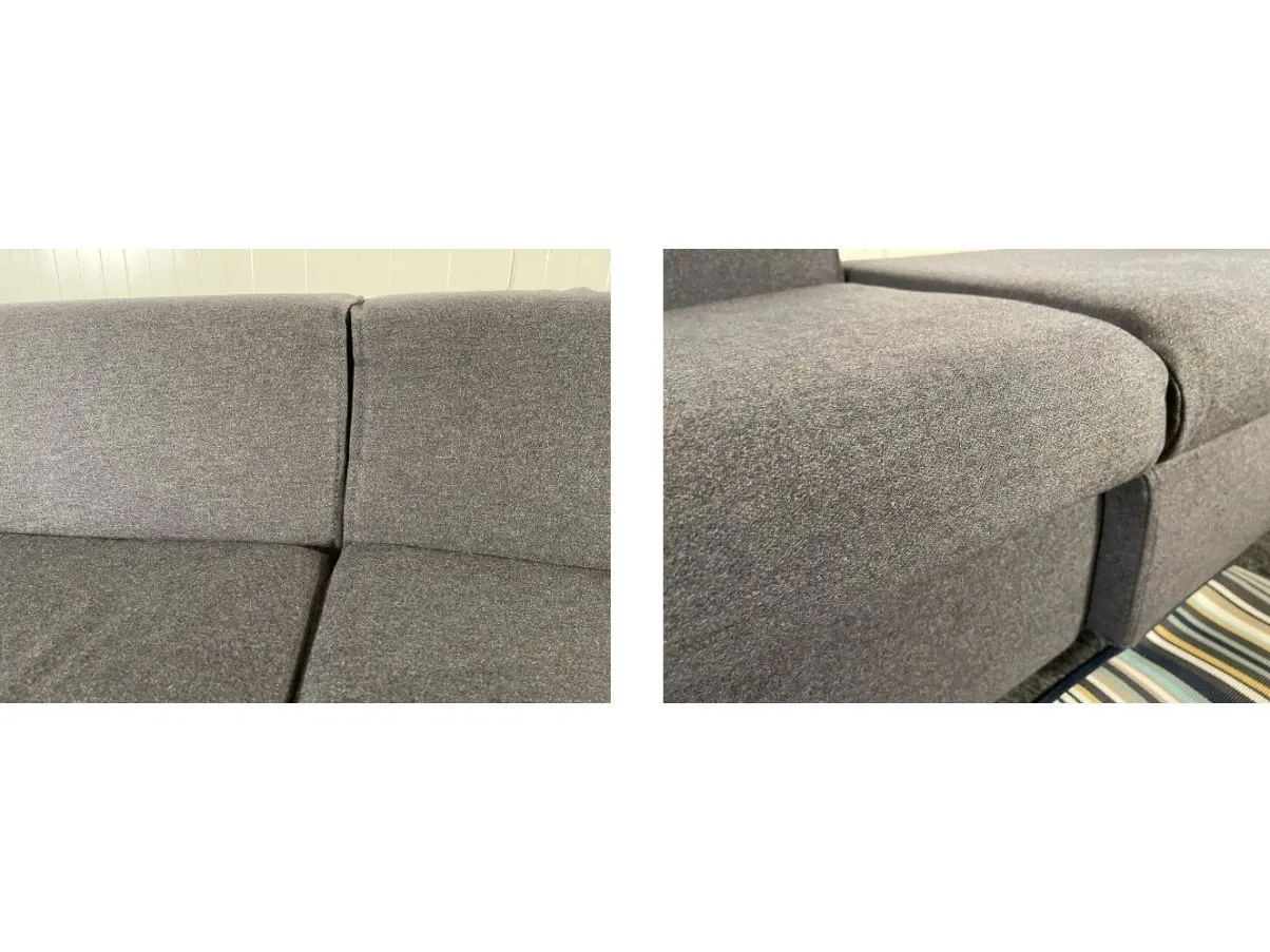 Divano Modular in lana cotta Kvard grigio di Jasper Morrison 6
