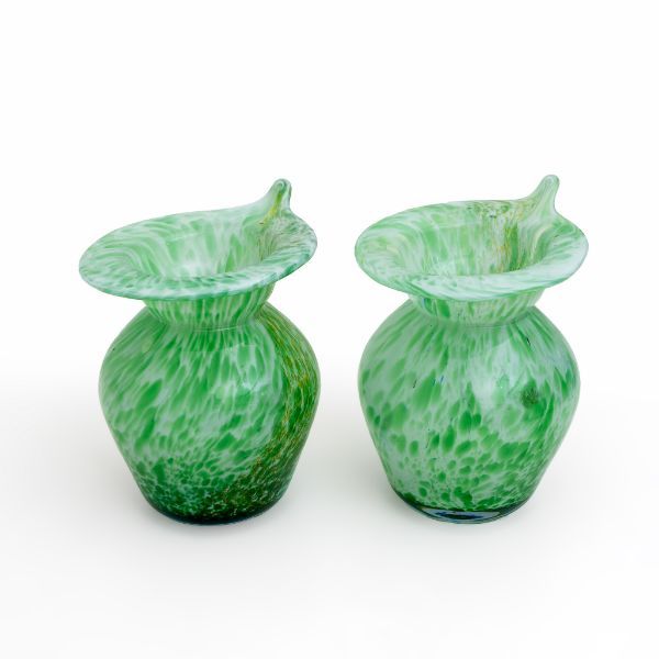 Pair of Calle vases in Murano glass (90s), image