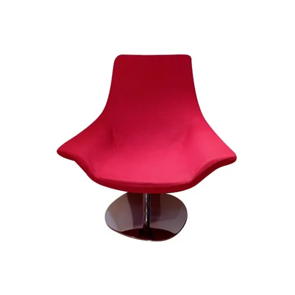 Guscio swivel armchair in fabric (red), MDF Italia image